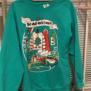 Grinch themed Christmas sweatshirt - Small Shop